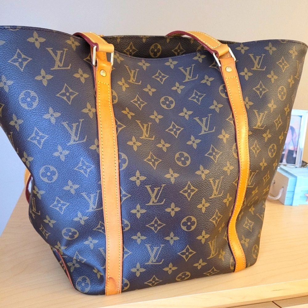 Authentic LOUIS VUITTON SAC SHOPPING SHOULDER TOTE BAG